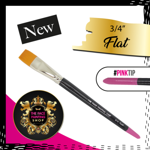 The Face Painting Shop Short 3/4 Flat Brush (3/4 SHORT FLAT)